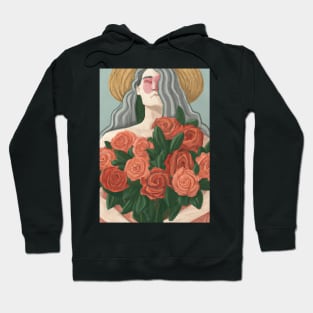 Women with Flowers Hoodie